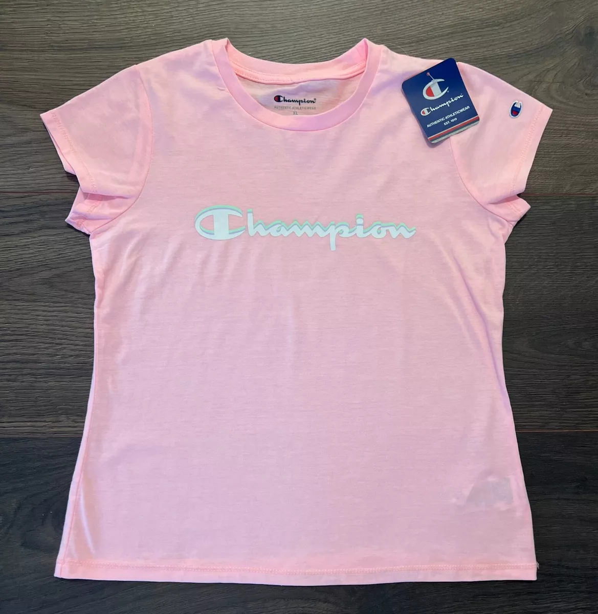 Champion Athletic Wear Girls T-shirt Top Pink Candy - Size XL *NEW