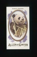 2017 TOPPS ALLEN GINTER MINI A&G BACK #278 GIANT PANDA REMOVAL ENDANGER LIST 