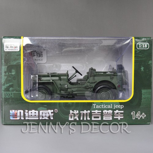 KDW 1:18 Scale Diecast Car Model Toys Tactical Military Vehicle Willys Replica - Picture 6 of 8
