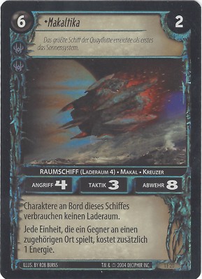 TCG 311   ''Wars'' Incursion Decipher Makaltika 1F20 Foil Deutsch