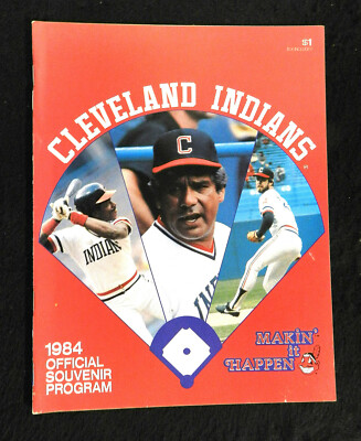 1984 CLEVELAND INDIANS BASEBALL PROGRAM | eBay