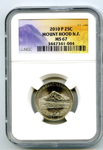 2010 P MT MOUNT HOOD QUARTER NGC MS67 BUSINESS STRIKE UNCIRCULATED US MINT