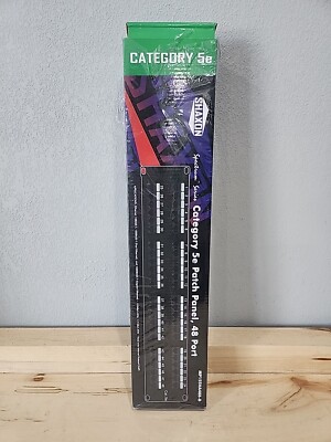 SHAXON Spectrum Series MP155HA488-B CAT 5e Patch Panel 48 port RJ45-to-110 NOB 