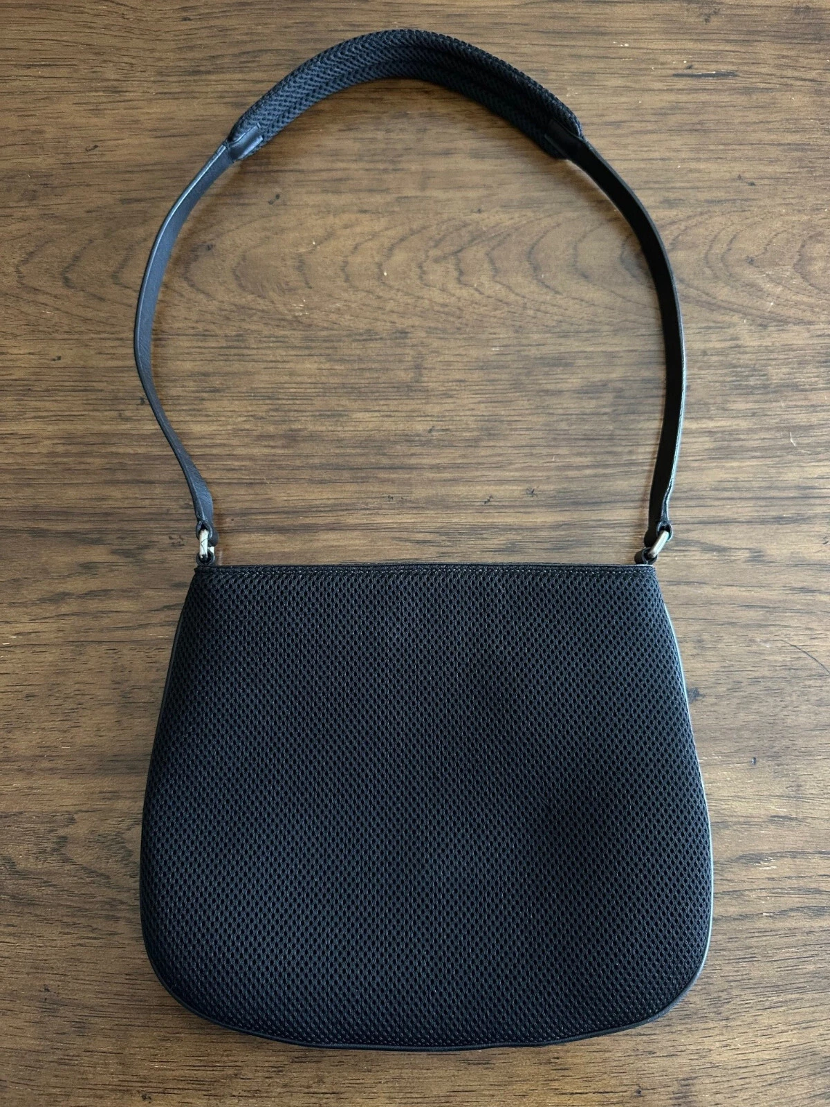 Borsa vintage Miu Miu borsetta pelle nera anni 90 rara puzzle tracolla rete