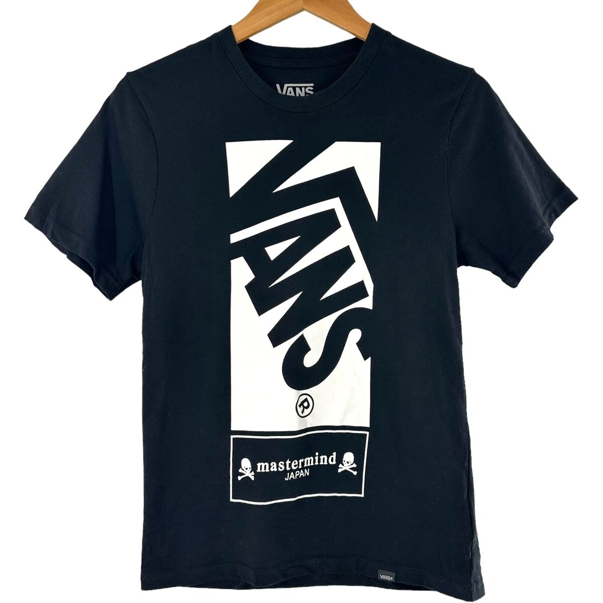 Mastermind Japan x Vans Off the Wall Black Cotton T-Shirt Mastermind Japan x Vans Off the Wall Black Cotton T-Shirt