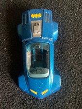 Vintage 1990 Corgi die cast blue Batmobile DC Comics Batman toy car