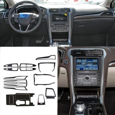 Calcomanías Fibra Carbono Consola Ford Fusion 2017 - ¡Personaliza Tu Interior!