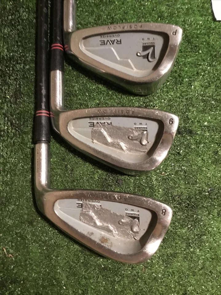 Juego de dos hierros cuadrados Rave de gran tamaño 8-9-PW varillas de grafito para personas mayores Foto 2 de 4