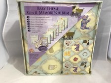Baby Theme 8 1/2 X 11 Memories Album With Bonus Hard Cover Mini Photo Album