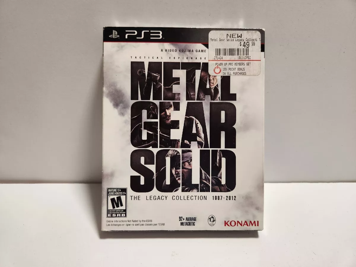  Metal Gear Solid Legacy Collection - Playstation 3