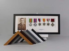 Personalised Military Medal display Frame for Six Medals and a 6x4" Photograph