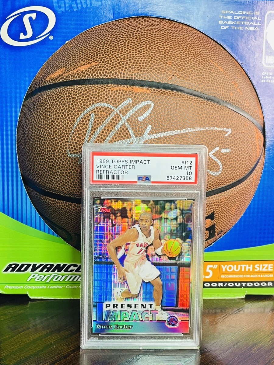 NBA カード Vince carter PSA10 123枚限定 Vince Carter 1999 Topps Impact Refractor Card PSA 10 GEM MINT +