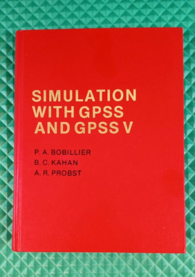 ''Simulation With GPSS and GPSSV'' P.A. Bobilllier 1976 HB 2nd Printing SHARP!!