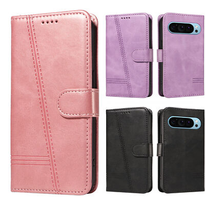 Flip Leather Card Wallet Stand Cover Case for Google Pixel 9 8 7 Pro 8A 7A