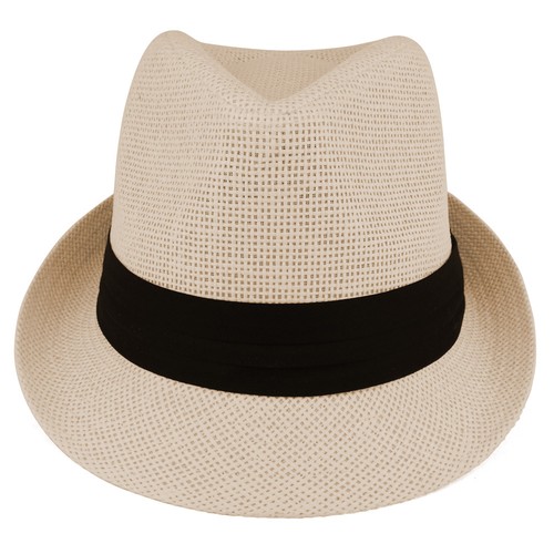 Colorful Straw Fedora Hat with Black Pleated Band - FREE SHIPPING - Picture 27 of 34