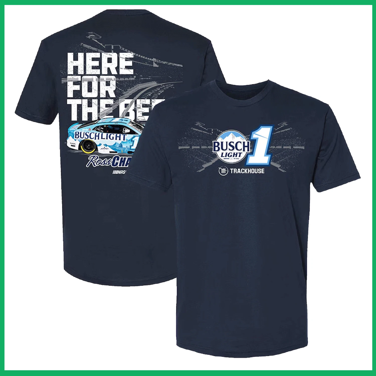 Ross Chastain Trackhouse Racing Team Collection Black Car T-Shirt