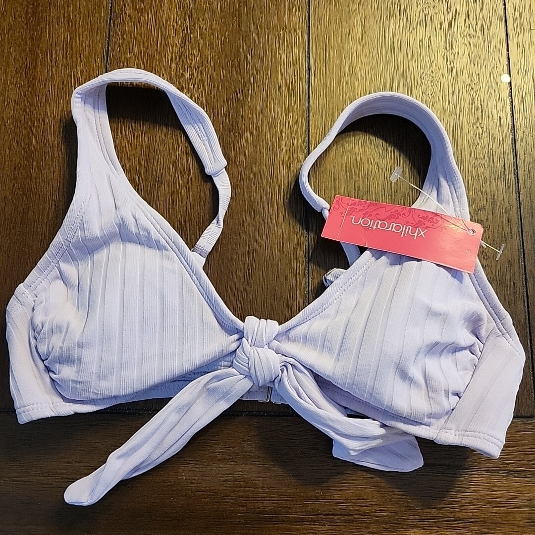 Haut De Bikini Xhilaration Triangle Noir, Taille D/DD, Dos Nageur, Junior