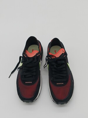 Nike Waffle One Black Lime Green Pink DC2533 002 Women s Size 7.5
