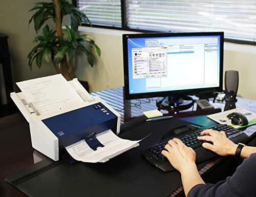 Visioneer Xerox DocuMate 6440 Duplex Document Scanner for PC and Ma white & navy - Image 4 of 4