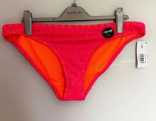 matalan women's pink lace bikini bottoms with a neon orange lining in size 18. 