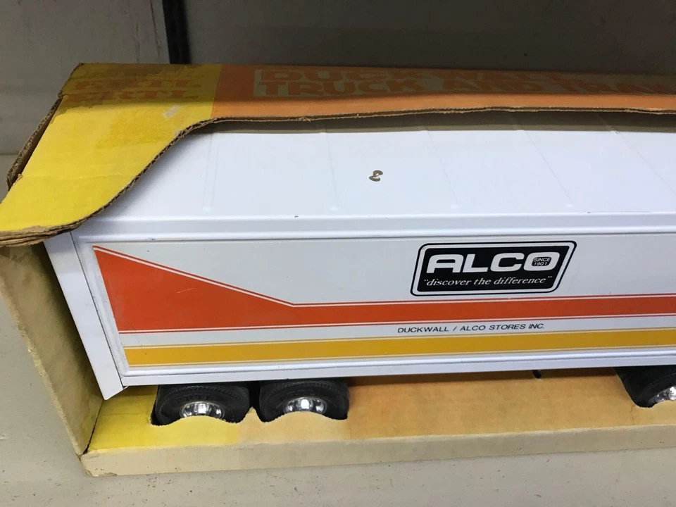 Semirremolque Ertl International Transtar Duckwall Alco de colección años 70 nuevo promoción Foto 2 de 4
