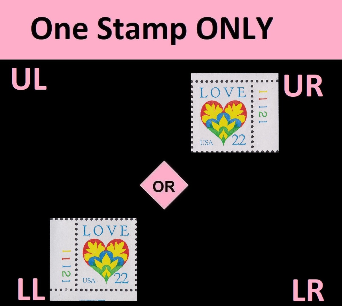 US 2248 Love 22c plate single #11121 MNH 1987 | eBay