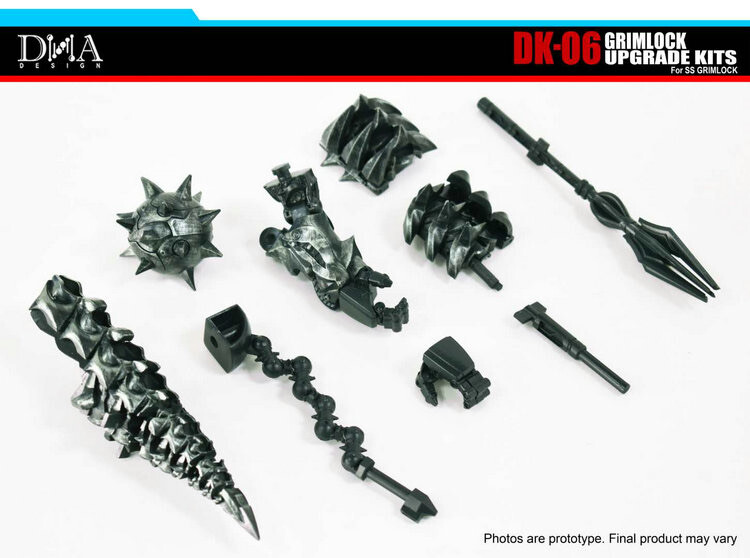 ss-07 グリムロック & DNA DK-06 Upgrade Kits DNA DK-06 Mobile Hand Hammer Tail Upgrade kit For SS07