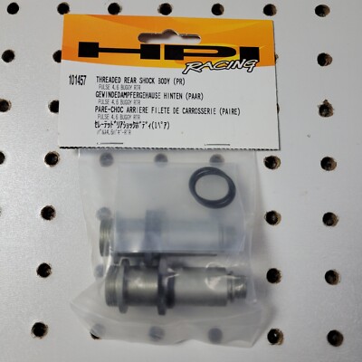 HPI Racing ~ 101457 ~ REAR Threaded Shock Body Pair for Pulse 4.6 Buggy NIP NOS