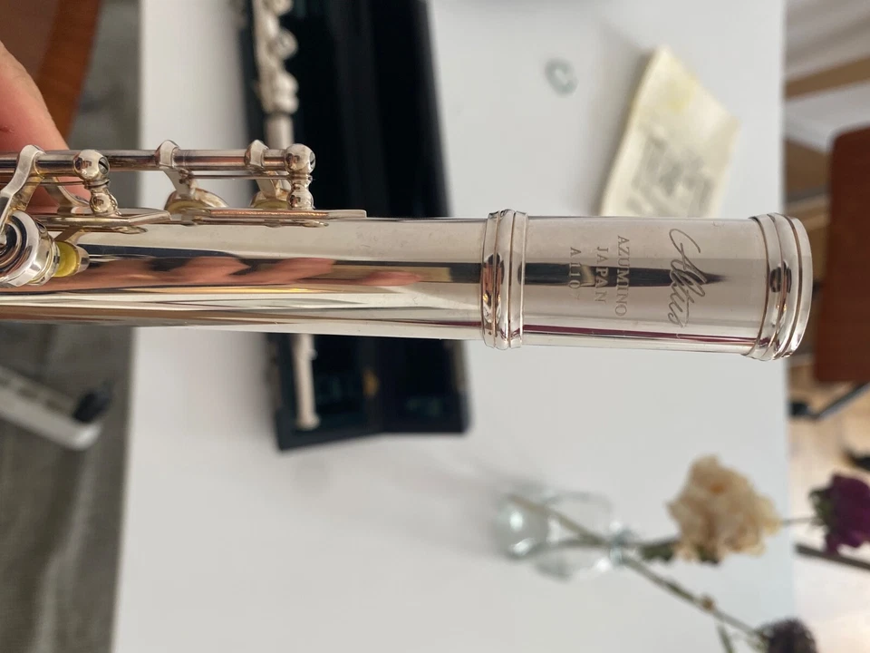 ALTUS AFL-A1107 Flute  Silver  Hard Case - Azumino Japan - Image 2 of 4