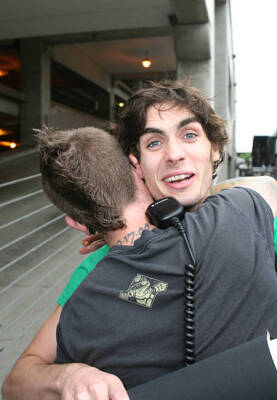 Tyson Ritter from the band All American Rejects is seen outside t - Old Photo