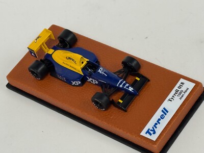 1/43 Tyrrell 018 from 1989 F1 Season of Jean Alesi leather base