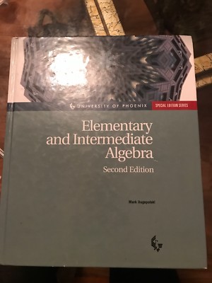 Elementary and Intermediate Algebra.