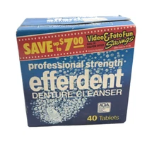 Vintage NOS 1980s Professional Strength Efferent 40 Tablets Factory Sealed