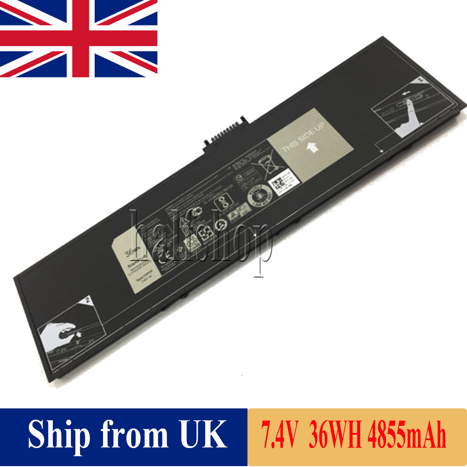 For VENUE 11 PRO 7130 7139 BATTERY 36WH 7.4V HXFHF VT26R VJF0X 451-12170