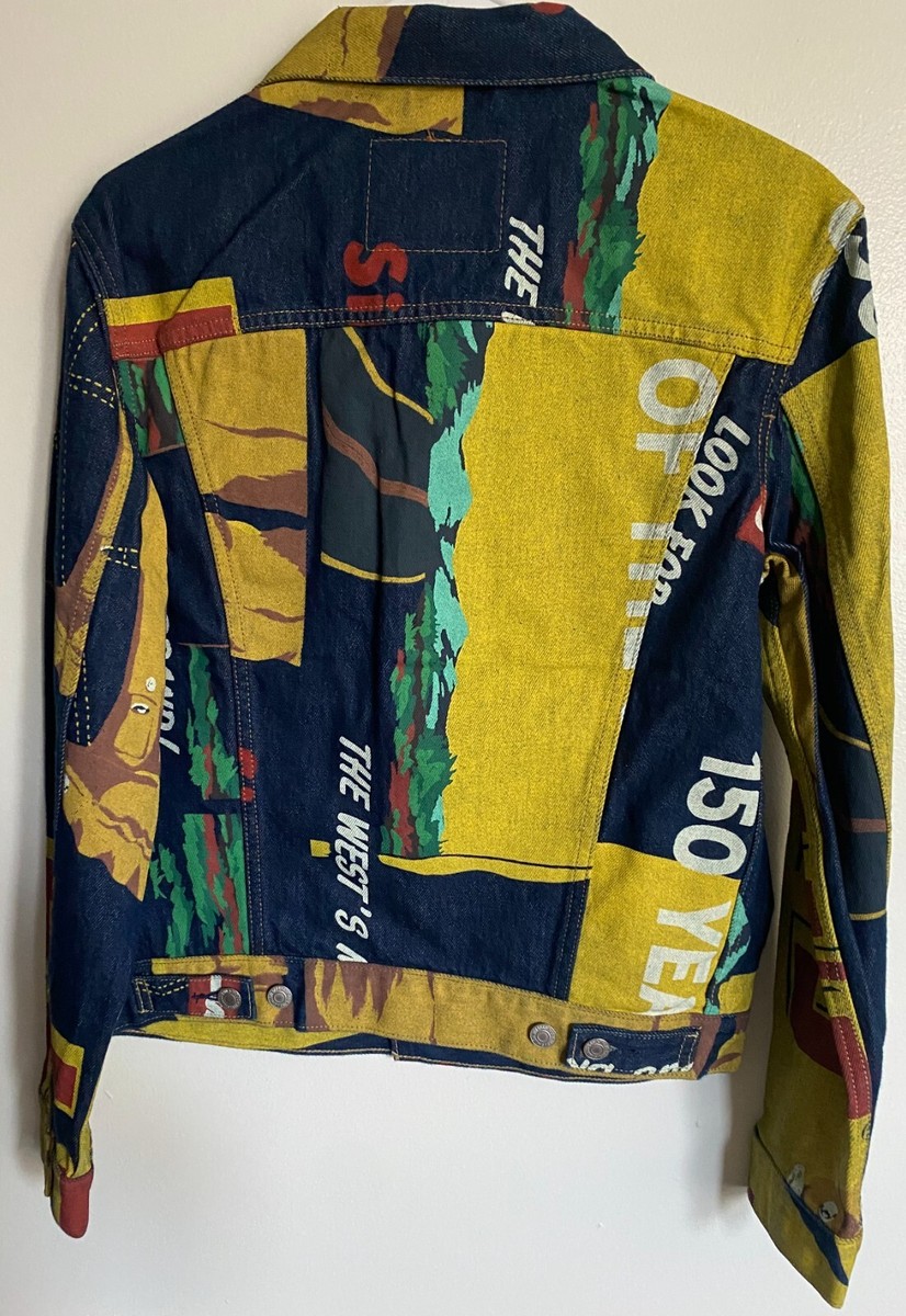 Levi's 150th Anniversary Denim Trucker Jacket - Banner Print (Size