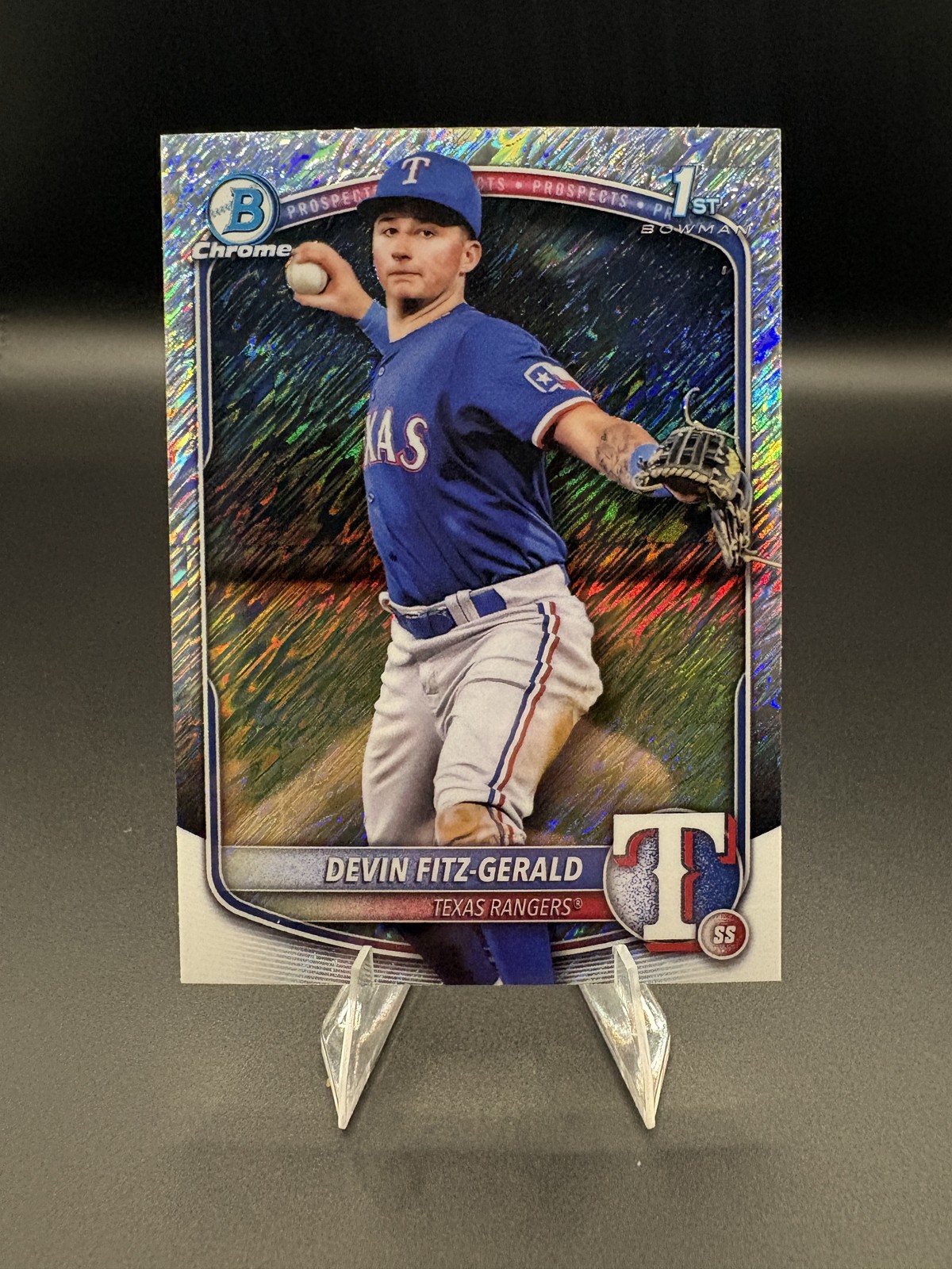2025 Bowman Chrome #BCP-158 Devin Fitz-Gerald Prospects Shimmer