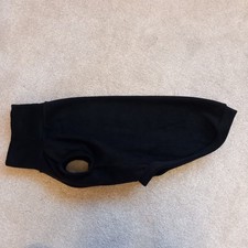 Whippet Dog Vest Jumper Soft Polar Fleece Anti Pil Black Back 23" 