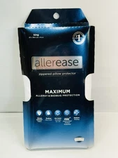 Allerease Zippered Pillow Protector King 20”x36” Max Allergy & Bedbug Protection