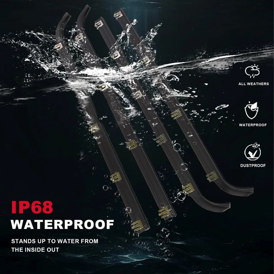 Kit de impermeabilización de cinturón de sellado de ventana de puerta (4 piezas) para Ford F150 F250 F350 1987-1997 Foto 4 de 4