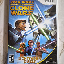 LucasArts Star Wars Clone Wars: Lightsaber Duels Nintendo Wii CIB Manual T