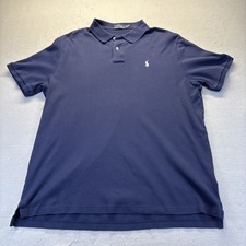 Polo Ralph Lauren Men's Classic Fit Navy Blue Short Sleeve Polo Shirt XL