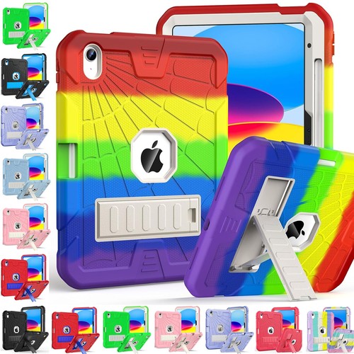 For Apple iPad 10th Gen/iPad (A16) Case Heavy Duty Shockproof Rugged Stand Cover - 第 1/17 張圖片