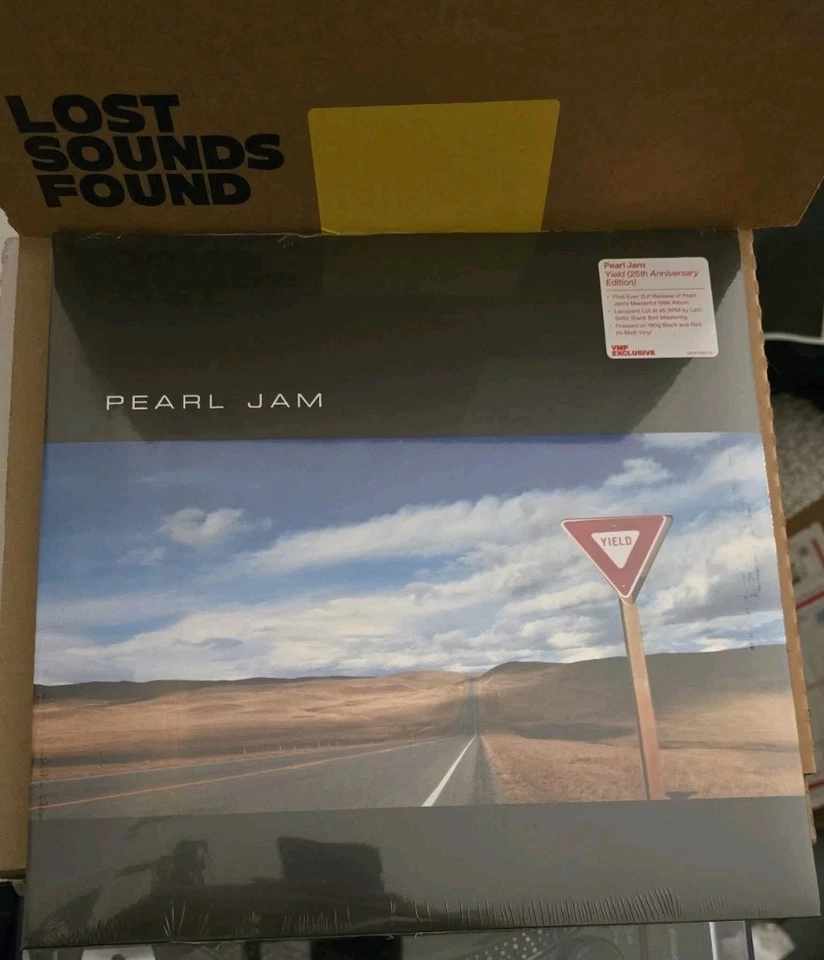 Pearl Jam Yield 45 RPM VMP 25th Anniversary 180Gm Red & Black Color 2LP SEALED - Image 2 of 4