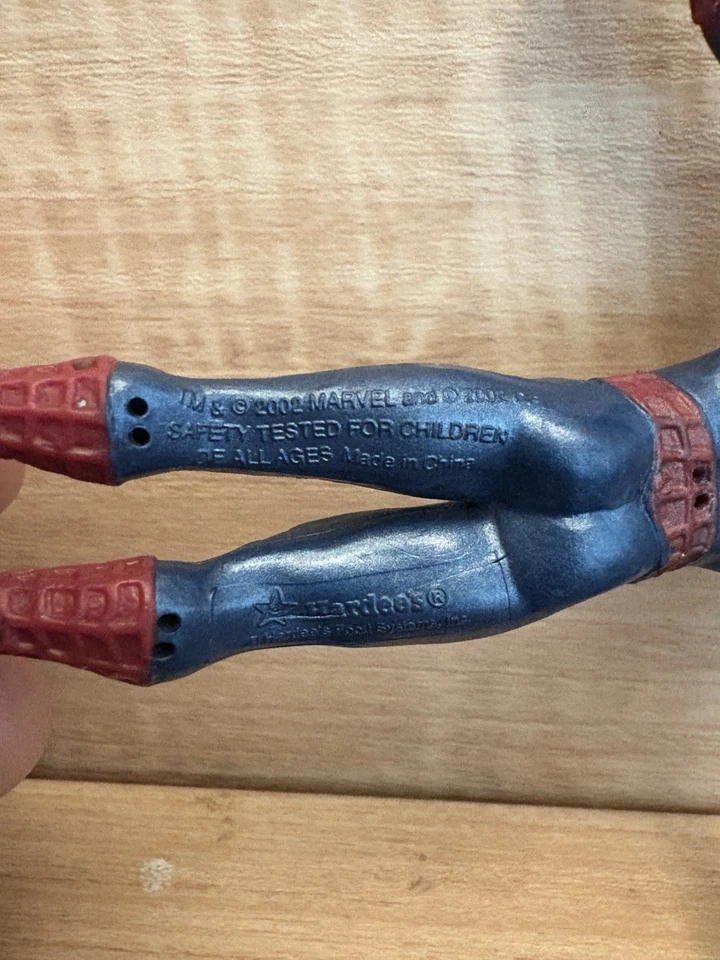 🕸Figura Flexible Bendy Película Spider-Man 4" Carl's Jr/Hardees 2002 De Colección Foto 4 de 4