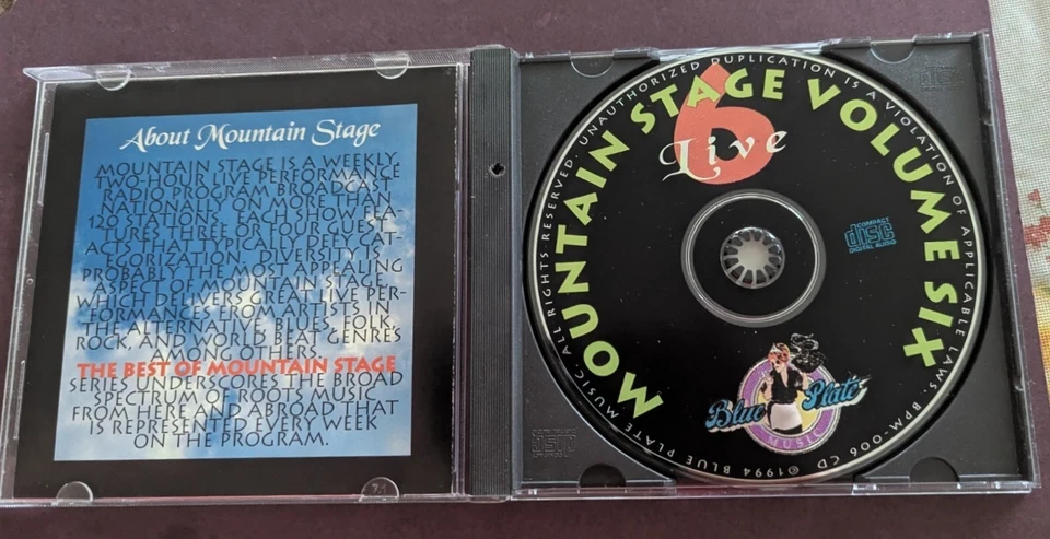 The Best of Mountain Stage Volume 6 CD  R.E.M. Cracker BARENAKED LADIES  Hornsby - Image 3 of 4