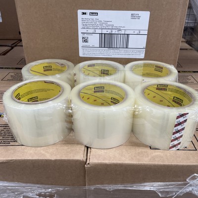 Scotch 3M Storage Packing 3  Tape 6 Rolls Heavy Duty Shipping & Packaging