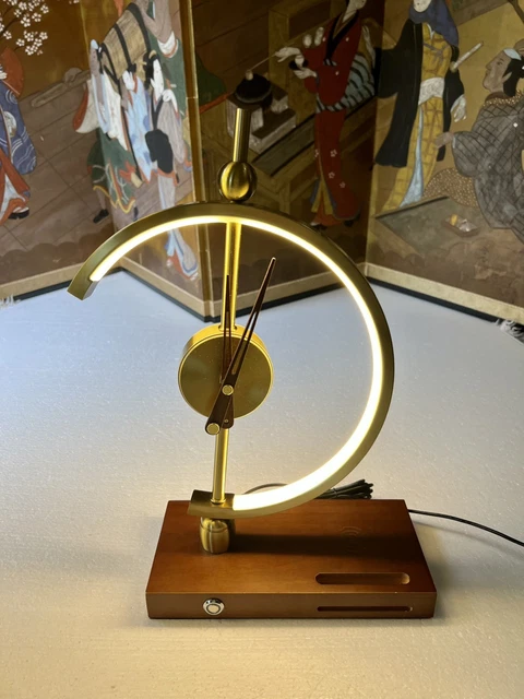 Golden time Modern LED Table Lamp with Clock