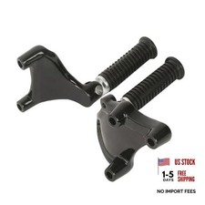 Rear Passenger Footpegs Foot Rests Pedal Mount Kit Compatible with Harley