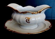 Hutschenreuther Pasco Bone China The Brighton Gravy Boat & Under Plate