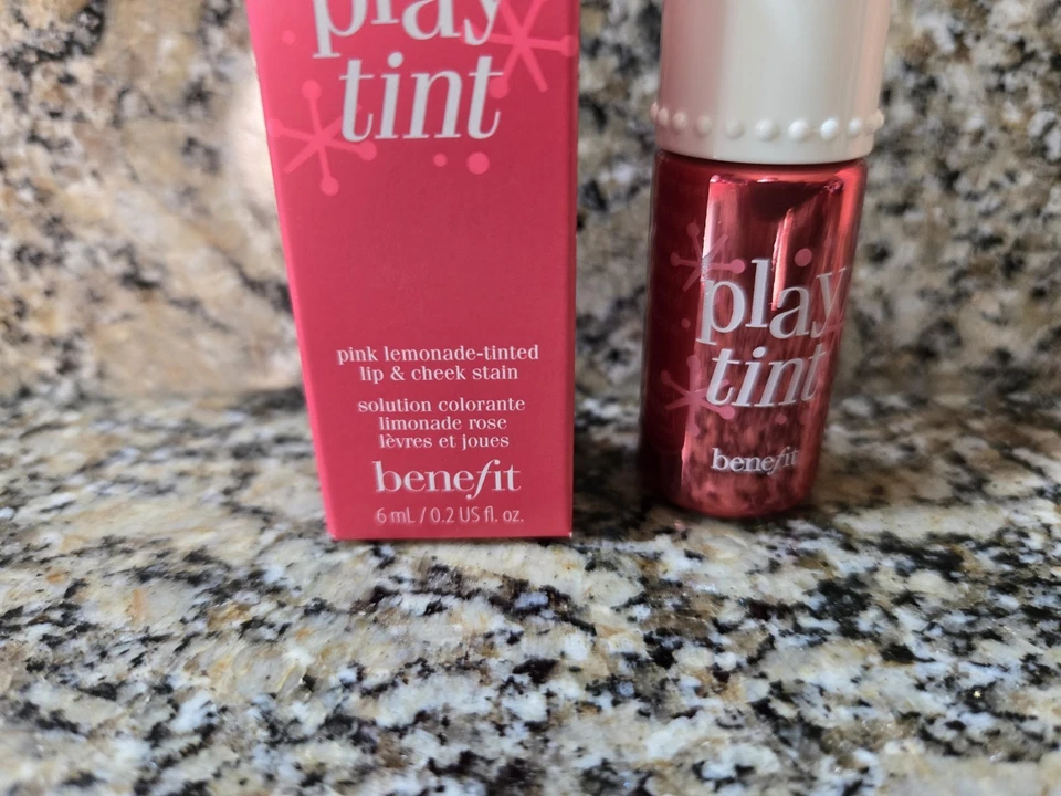 Benefit Play Tint 6.0ml/0.2oz Pink Lemonade Tinted Lip & Cheek Stain New in Box - Image 2 of 4